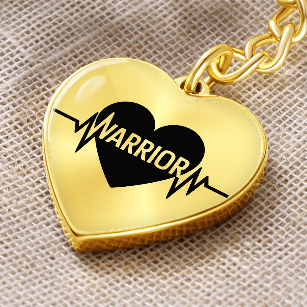 Heartbeat Warrior Keychain – Heart Failure Awareness & Strength Gift