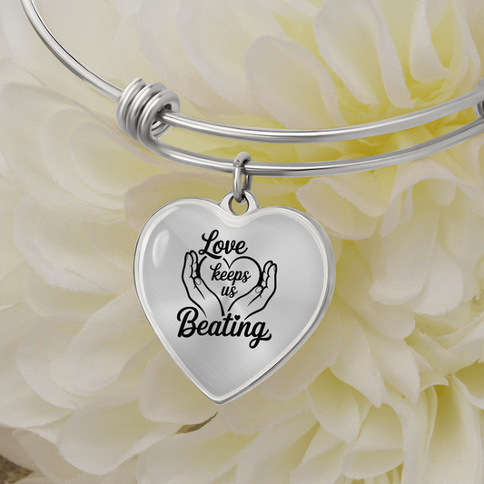 Love Keeps Us Beating Bracelet – Jewelry for Caregivers & Supporters