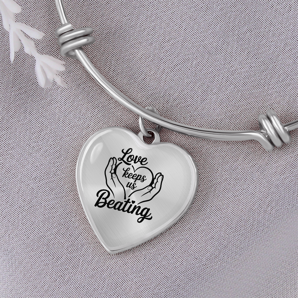 Love Keeps Us Beating Bracelet – Jewelry for Caregivers & Supporters