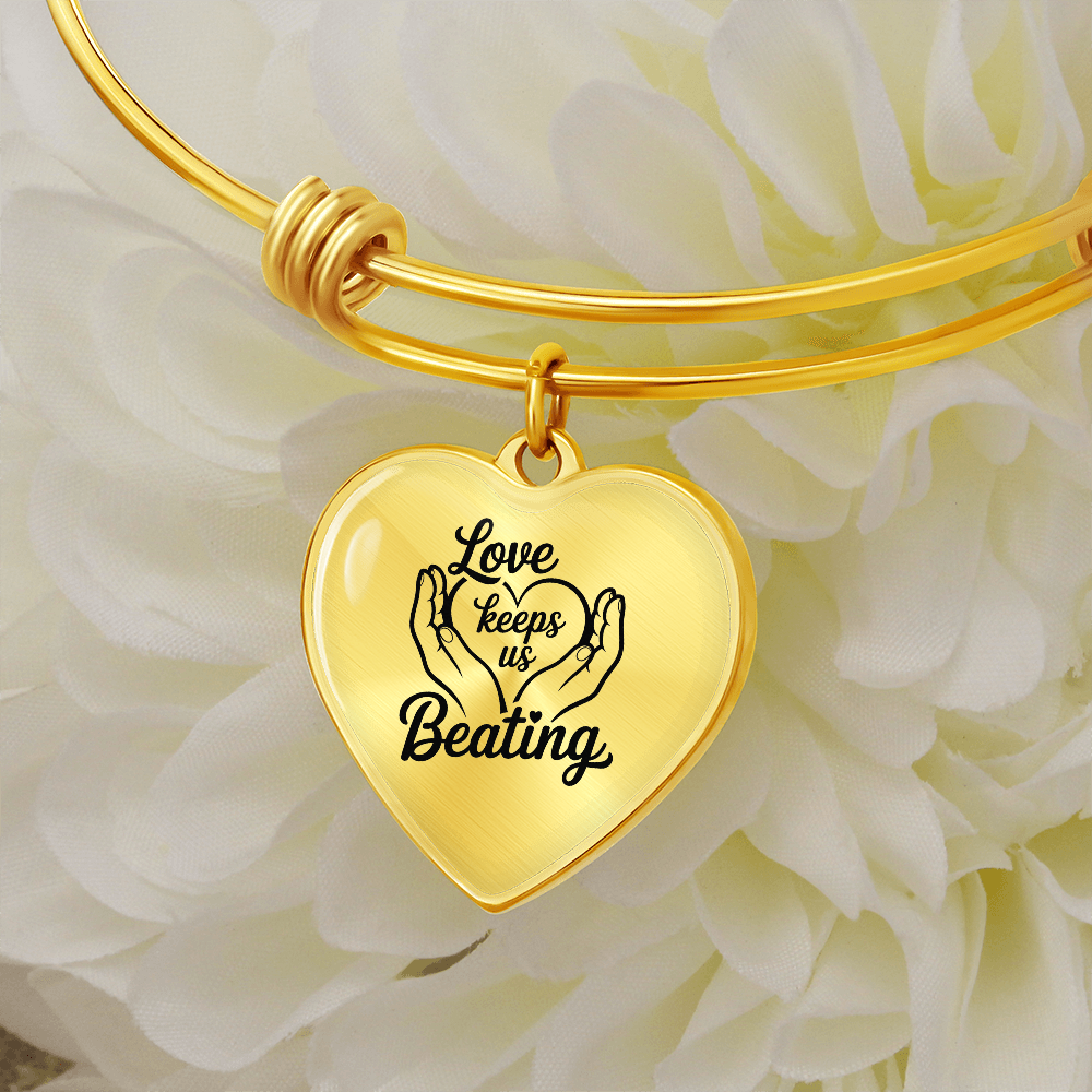 Love Keeps Us Beating Bracelet – Jewelry for Caregivers & Supporters