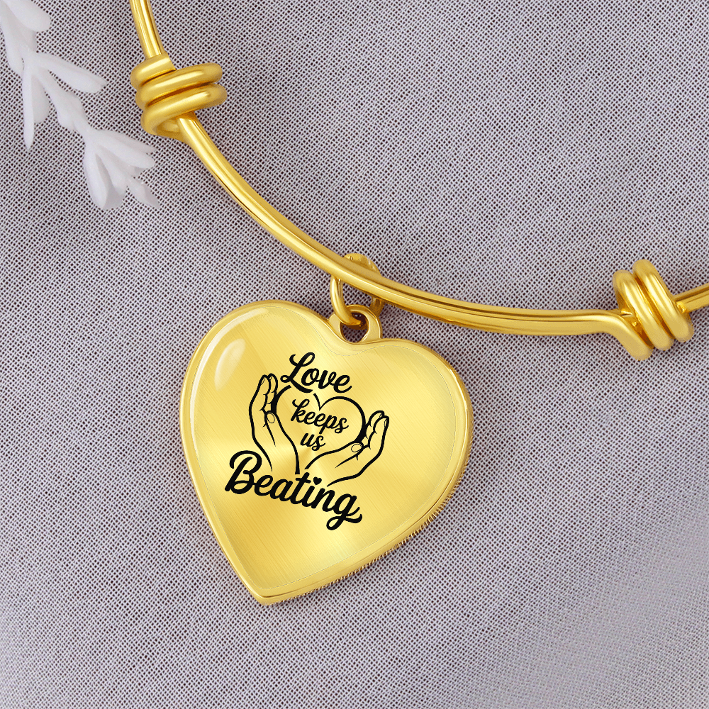 Love Keeps Us Beating Bracelet – Jewelry for Caregivers & Supporters