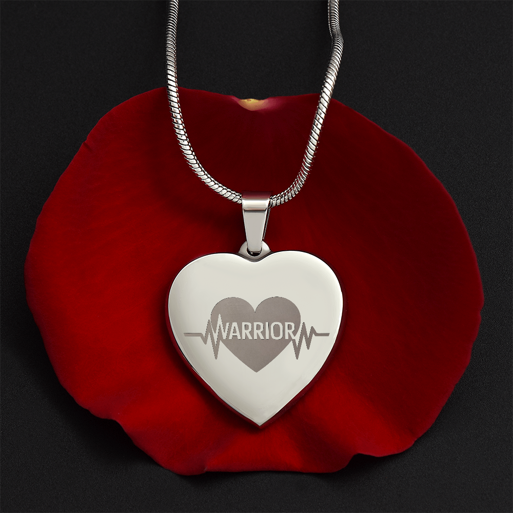 Heart Warrior Necklace – Heartbeat Line Jewelry for Fighters & Survivors