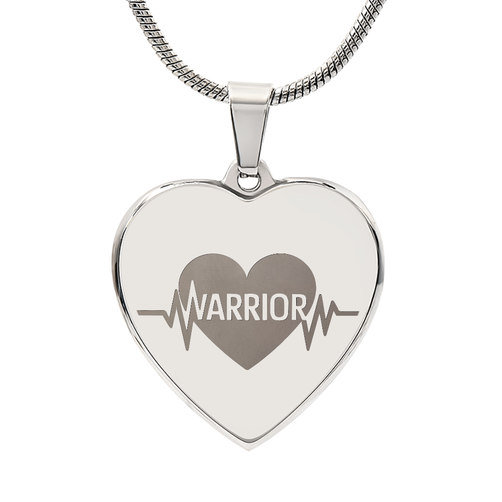 Heart Warrior Necklace – Heartbeat Line Jewelry for Fighters & Survivors