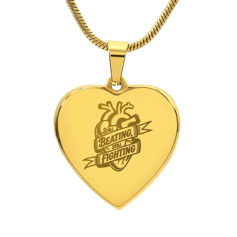 Still Beating, Still Fighting Necklace – Heart Warrior Jewelry