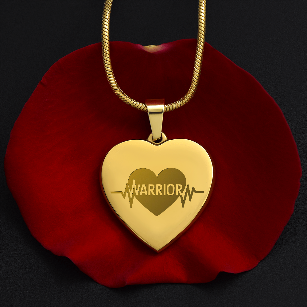 Heart Warrior Necklace – Heartbeat Line Jewelry for Fighters & Survivors