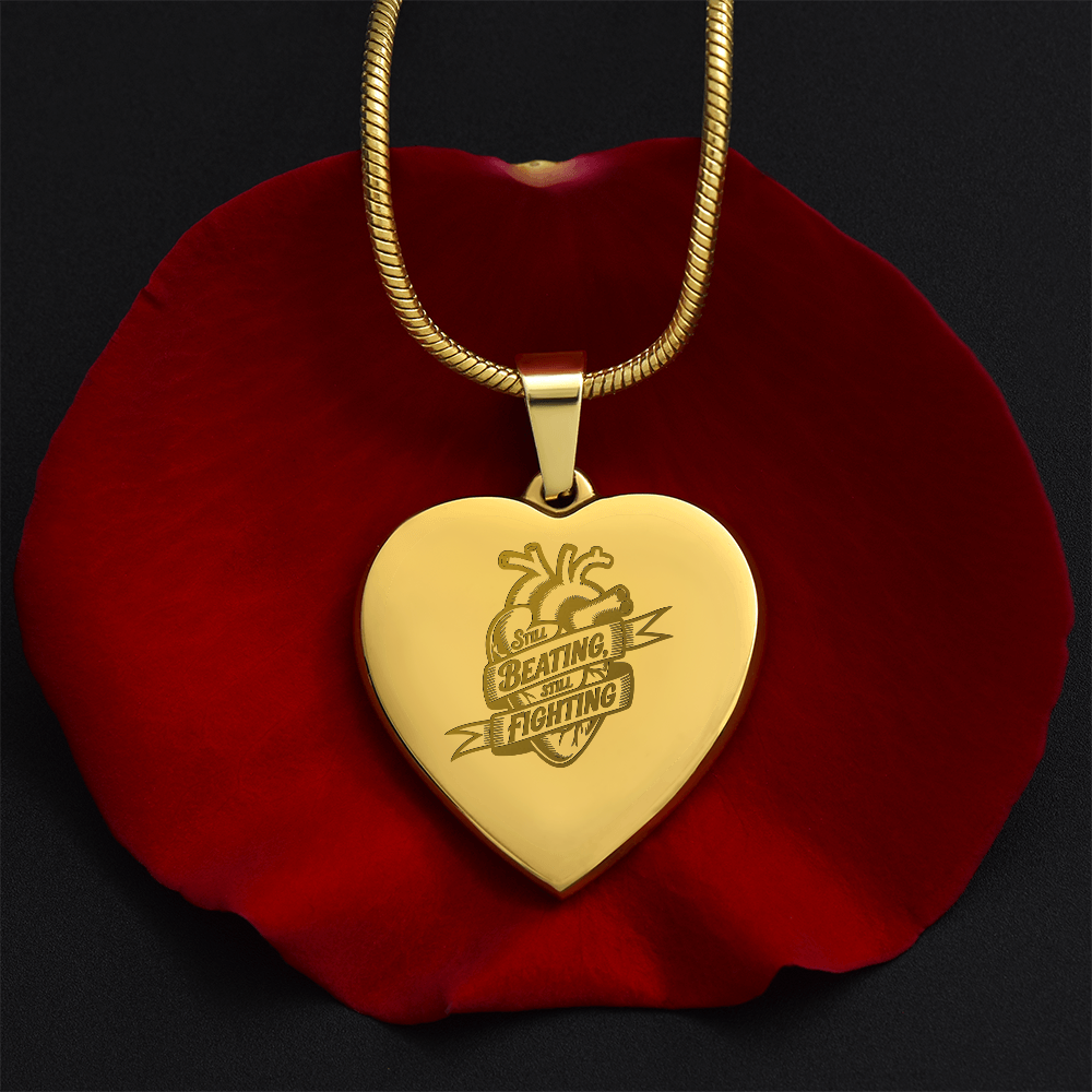 Still Beating, Still Fighting Necklace – Heart Warrior Jewelry